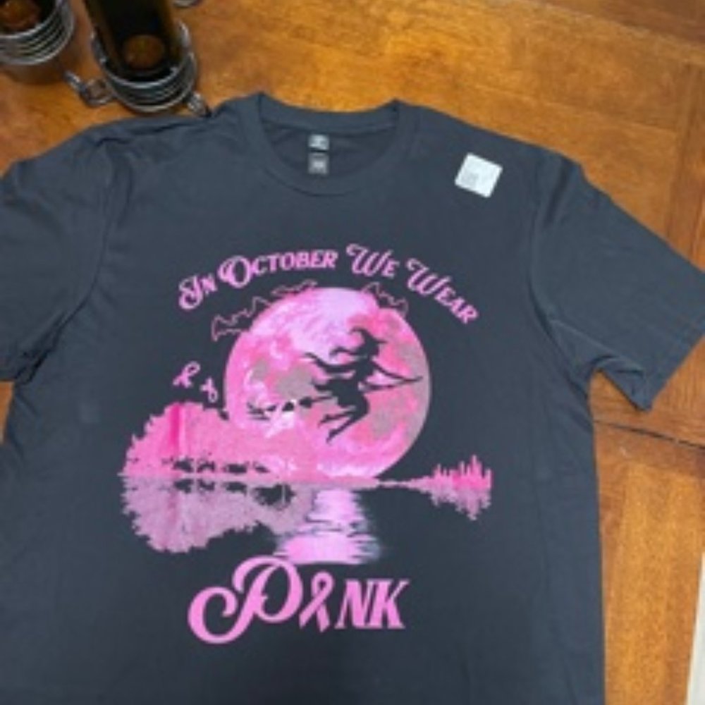 Halloween Breast Cancer Awareness Tee Shirt